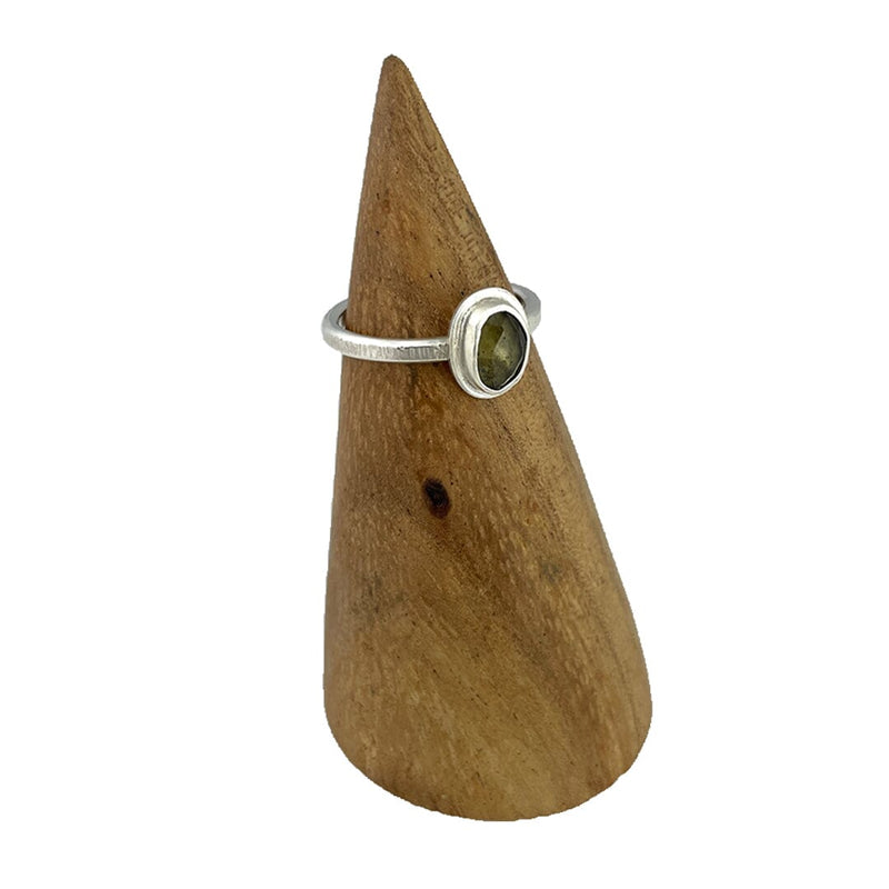 Moldavite Ring - Size 7 Rings Vikse Designs 