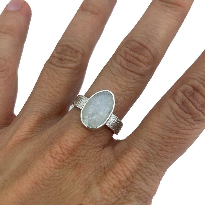 Moonstone Ring - Size 9 Stone Rings Vikse Designs 