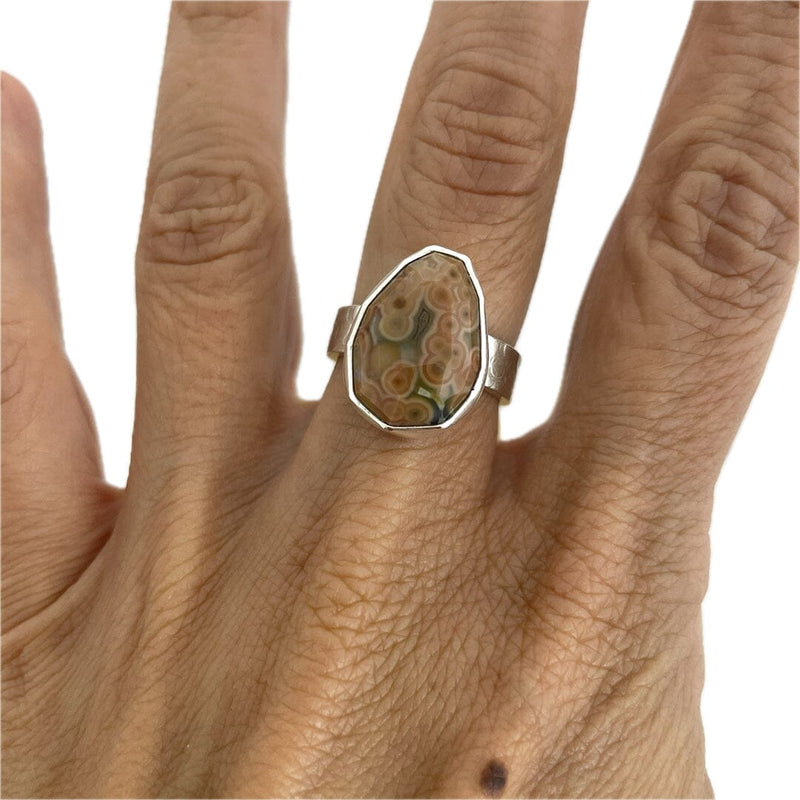 Ocean Jasper Ring - Size 7 Stone Rings Vikse Designs 