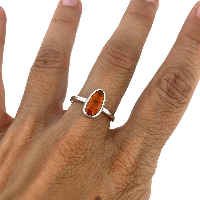 Orange Kyanite Ring - Size 7.25 Stone Rings Vikse Designs 