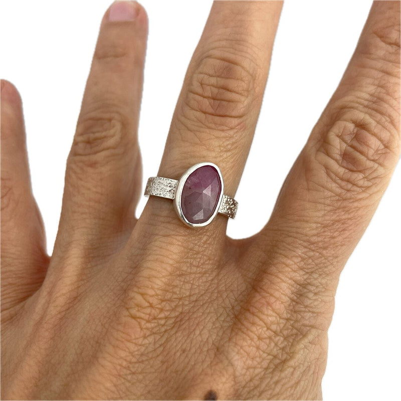 Pink Sapphire Ring - Size 7.5 Stone Rings Vikse Designs 