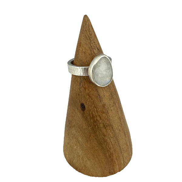 Rainbow Moonstone Ring - Size 6 Stone Rings Vikse Designs 