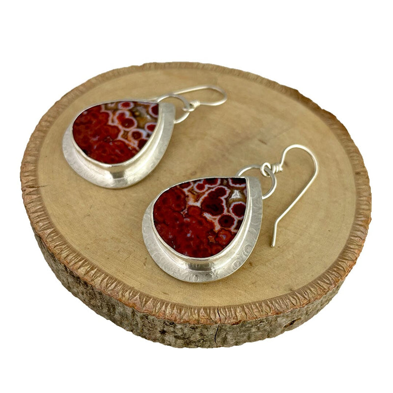 River Jasper Earrings Stone Earrings Vikse Designs 