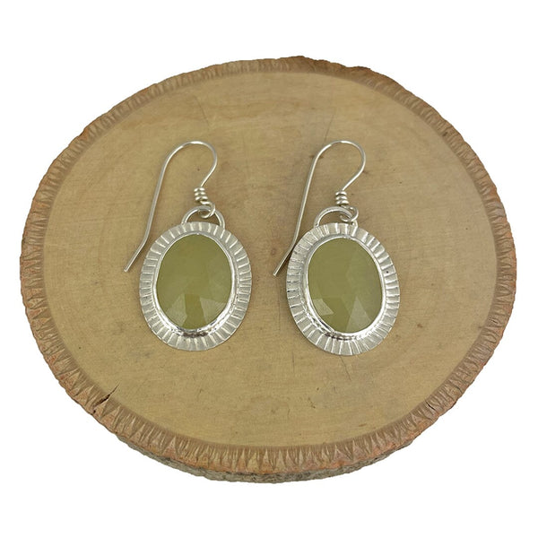 Yellow Sapphire Earrings Stone Earrings Vikse Designs 