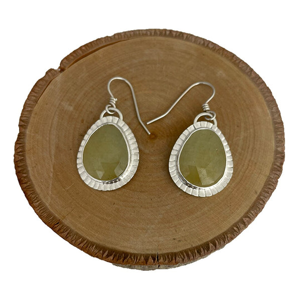 Yellow Sapphire Earrings Stone Earrings Vikse Designs 