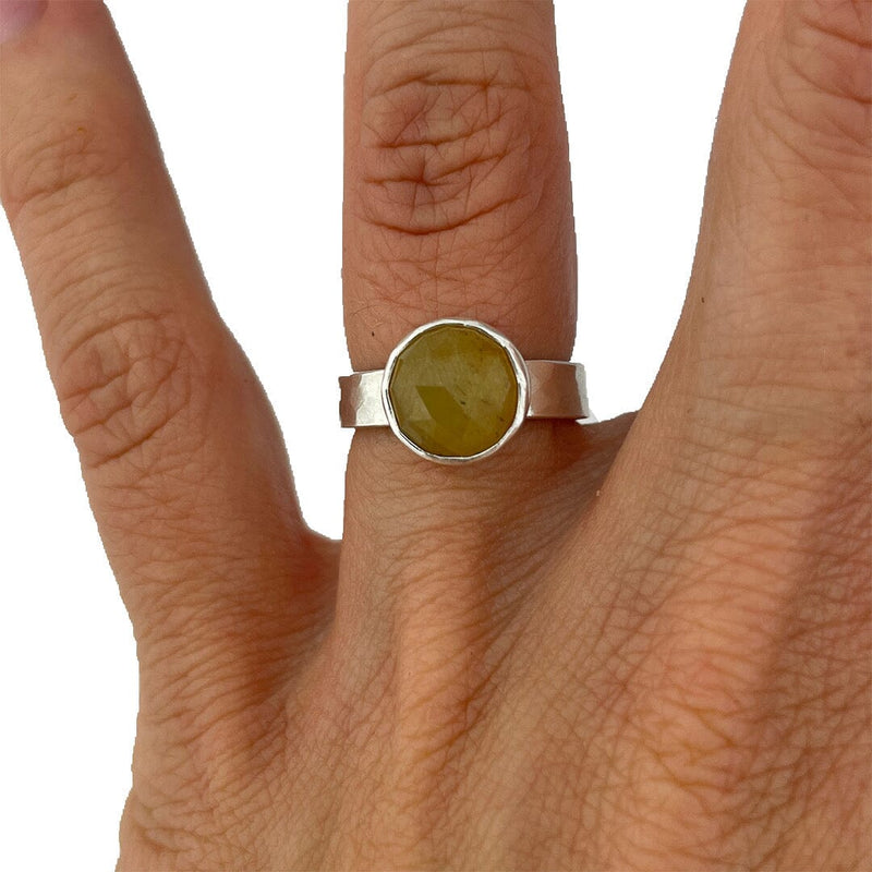 Yellow Sapphire Ring - Size 5 Stone Rings Vikse Designs 