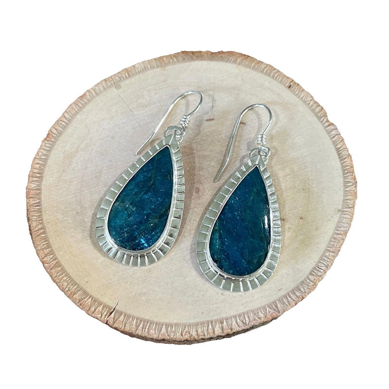 Apatite Earrings Stone Earrings Vikse Designs 