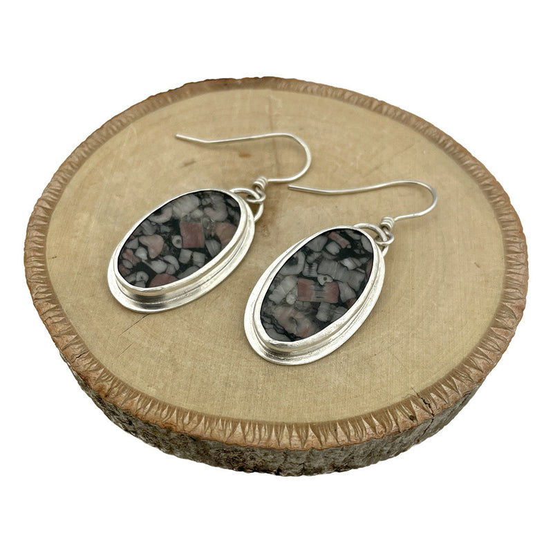 Chrinoid Fossil Earrings Stone Earrings Vikse Designs 