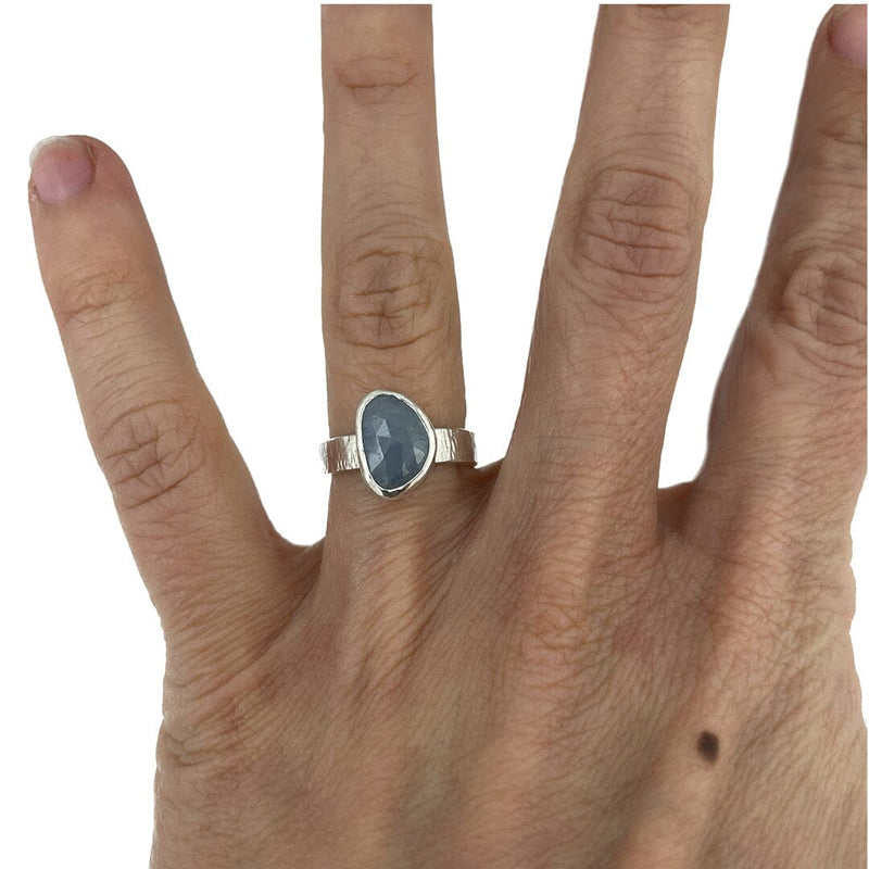 Gray Sapphire Ring - Size 5.25 Stone Rings Vikse Designs 