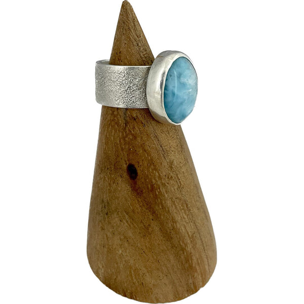 Larimar Ring - Size 7 Stone Rings Vikse Designs 