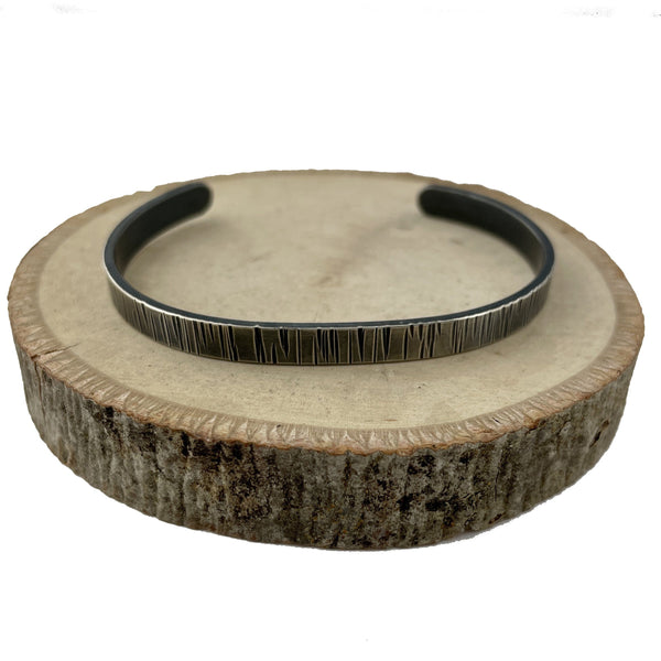 Oxidized Birch Cuff Bracelets Vikse Designs 