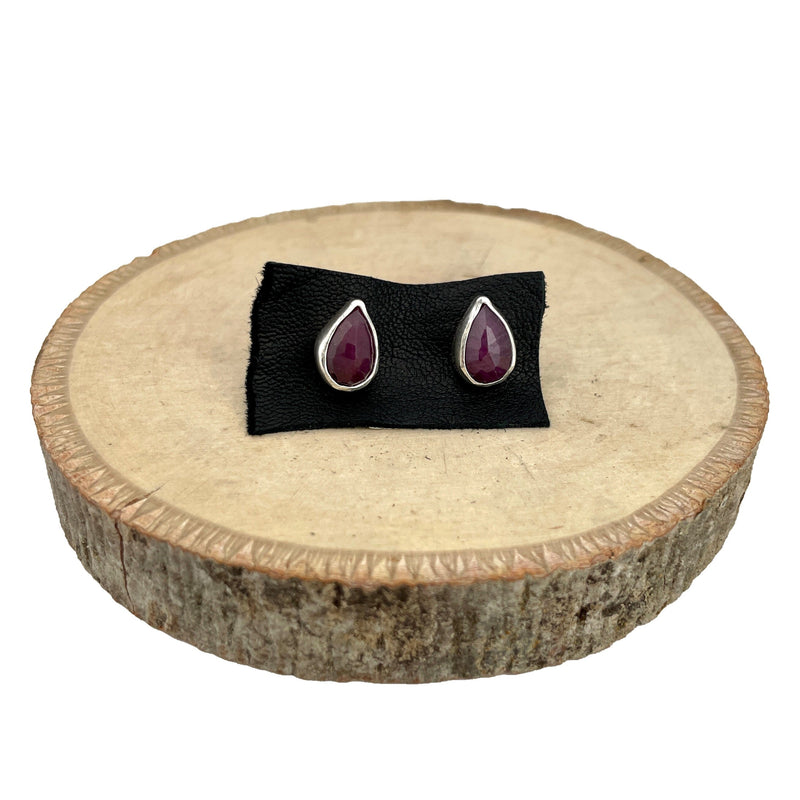 Ruby Earrings Stone Earrings Vikse Designs 